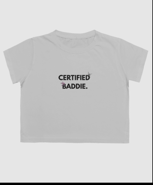 Certified Baddie Graphic Crop Top